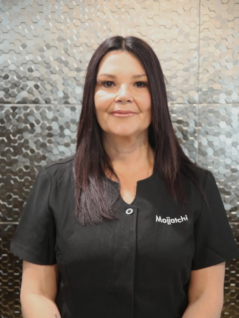 Maureen, founder of Mojjatchi, in the Launceston studio